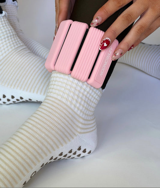 Brown and White Stripe