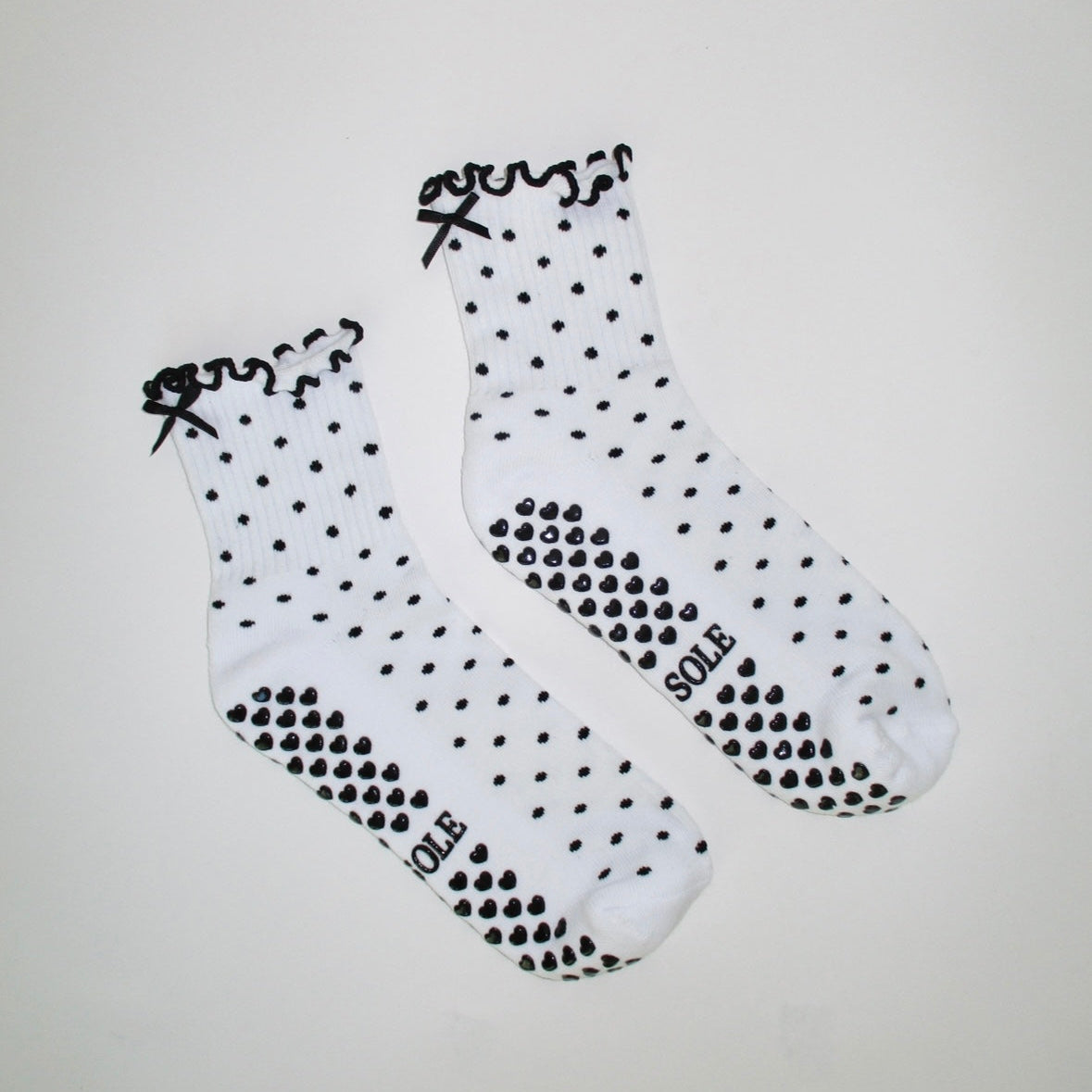 Black Polka Dot Ruffle