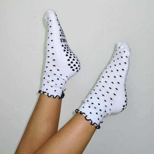 Black Polka Dot Ruffle